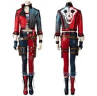 The Suicide Squad Harley Quinn Cosplay Costume Halloween Outfit Uniform  shoes