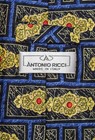 Antonio Ricci Silk Necktie Made In Italy Geometric Design Mens Neck Tie  5826-1
