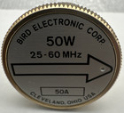 Bird 43 Thruline Wattmeter Element 50w 50a 25-60mhz