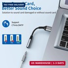 Usb To 3 5mm Jack Audio Adapter  2-pack   Usb To Audio Jack Adapter Headset  Usb