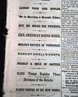 Battle Of Spotsylvania Courthouse Robert E  Lee   Grant 1864 Civil War Newspaper