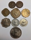 India Lot 9 Different Indian Type Coins 1921 - 1985 Old Coin Collection         