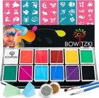 Bowitzki Face Paint Kit Bundle Face Painting Kits For Kids Party Crayon 12 Packs