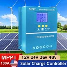 4800w Mppt Solar Charge Controller 100a 12v 24v 36v 48v Usb Battery Pv Regulator
