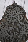 Vintage Wooden Printing Block Made In India Floral Pattern Small