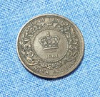Nova Scotia 1861 1 2c One Half Cent Copper Coin Queen Victoria Au Almost Unc