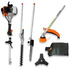 52cc 4-in-1 Gas Multi Tool Grass Trimmer Brush Cutter Hedge   Pole Saw