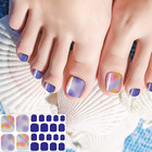308 Pieces 14 Sheets Full Toe Wraps Adhesive Toenail Wraps Polish Stickers Adhes