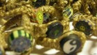 Wholesale Lot 100 Hemp Fimo Rings Jewelry Peace Sign Mushroom Flower Smiley Face