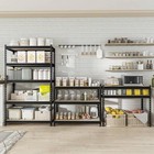 5 Tier Heavy Duty Metal Garage Shelving Unit Adjustable Storage Rack