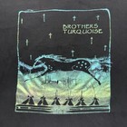 Vintage 90s Brothers Turquoise Native American Horse Tribal Art Shirt Size Xl