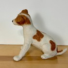 Vtg Lenox Jack Russell 2002 5  Terrier Dog Figurine White Brown  2002 Porcelain