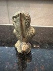 Vintage Solid Brass  Owl  Figurine Decor Mcm Imported