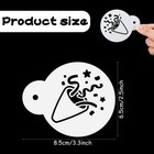 20 Pieces Birthday Cookie Stencil Templates Decoration Cookie Stencil For Bir   