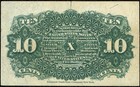 Fourth Issue 1863 Ten Cent Fractional Currency Note 10c Fr 1261