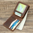 Men s Wallet Leather Wallet Retro Rough Tri-fold First Layer Cowhide