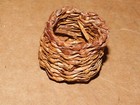 Miniature northwest Coast  Native American red Cedar basket 1 5 Inch