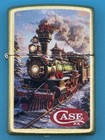 Christmas Train Case Xx Knives Street Brass Zippo Lighter New