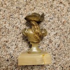 Art Nouveau Edwardian Lady Brass Statue