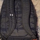 Under Armour Black Large Backpack Zip Closure Pockets Padded Straps Travel