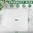 Shower Mat Non Slip 27x27 Inch Extra Large Bath Mat With Drain Soft Square White