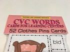 Cvc Words - Cards For Learning Center 52 Cards-letters - Pre-k Teaching Supplies
