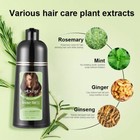 Mokeru 500ml Permanent Rosemary Mint Hair Dye Instant Black Hair Color Shampoo
