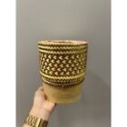 Thai Lao Sticky Rice Bamboo Basket Steamer Storage Steam Weaving Kitchen Cuisine