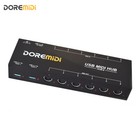Usb3 1 Hub-8 Midi 6x6 Midi Interface X2 Midi Hub Controller 96 Channels Adapter