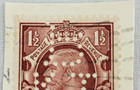 Canada Postage   King George V   Brown 1     Stamp   Posted   C 1934   B369