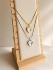 Cremation Urn Necklace For Ashes 14k Gold Plated Heart Memorial Keepsake