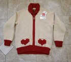 Rare Vtg Nos  i Love Lucy  Lucille Ball Cowichan Zip Sweater Thunderbird L 46 