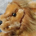 Vintage Dakin Lion Plush Brown Golden Mane Realistic Laying Stuffed Animal 15 