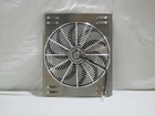 17 X 22 Universal Radiator Fan Shroud And 16  Chrome Plastic Fan 2600cfm