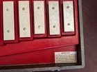 Vtg Xylophone 20 Tone Bell Set W  Tweed Case  8 Mallets 