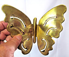 Set Of Three Vintage Brass Beautiful Gold Copper Butterflies Wall Hanging Decor