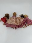 A Lot Of Four Vintage Composition Or Celluloid Dolls With Varied Clothing 