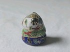 Vtg Cloisonn   Panda Bear Portuguese Vintage Miniature 1970 s Thimble Enameled 1 