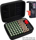 Battery Organizer Storage Case Box With Tester Fits Aa Aaa 9v C Holder  case 