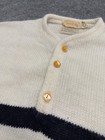 Vintage 1950s Jordan Marsh 2 Ply Turbo Yarn Button Shirt Mens Med Virgin Orlon