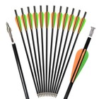  12pcs Crossbow Bolts Fiberglass Arrows Flat Nock For Archery Outdoor Hunting