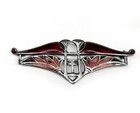 Unusual Vintage Jugendstil Egyptian Revival 800 Silver Enamel Brooch German 