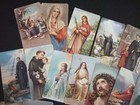 Lot Of 29 Vintage Catholic Holy Cards Saints Pictures Italy