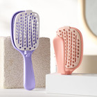 Travel Foldable Hair Brush Portable Detangling Comb Self Cleaning Wet Dry Hair