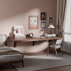  Wall Mounted Folding Table With Pine Wood 48  X 16  48 16  8 Inch Brown