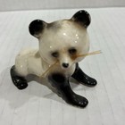Vgt  Soviet Lomonosov Porcelain Panda Bear Figurine 1970 s