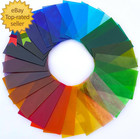24 Sheets Transparent Stained Glass Variety Pack - 4 X 6 Inch Cathedral Art Glas