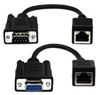 Rj45 To Rs232 Cable  Db9 9-pin Serial Port Female male To Rj45 Female Cat5 6