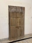 Antique Solid Wood Double Door   Reclaimed Farmhouse Architectural Salvage Panel