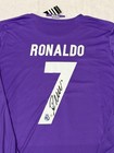 Cristiano Ronaldo Signed Real Madrid Pro Style Soccer Jersey With Coa